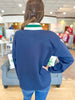 Neutral Seasons Pullover Top in Navy