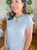 The Everyday Knit Top in Heather Grey