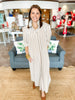 Adrienne Nina Dress in Brown Ten Stripe