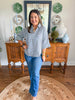 The Bramble Top in Navy