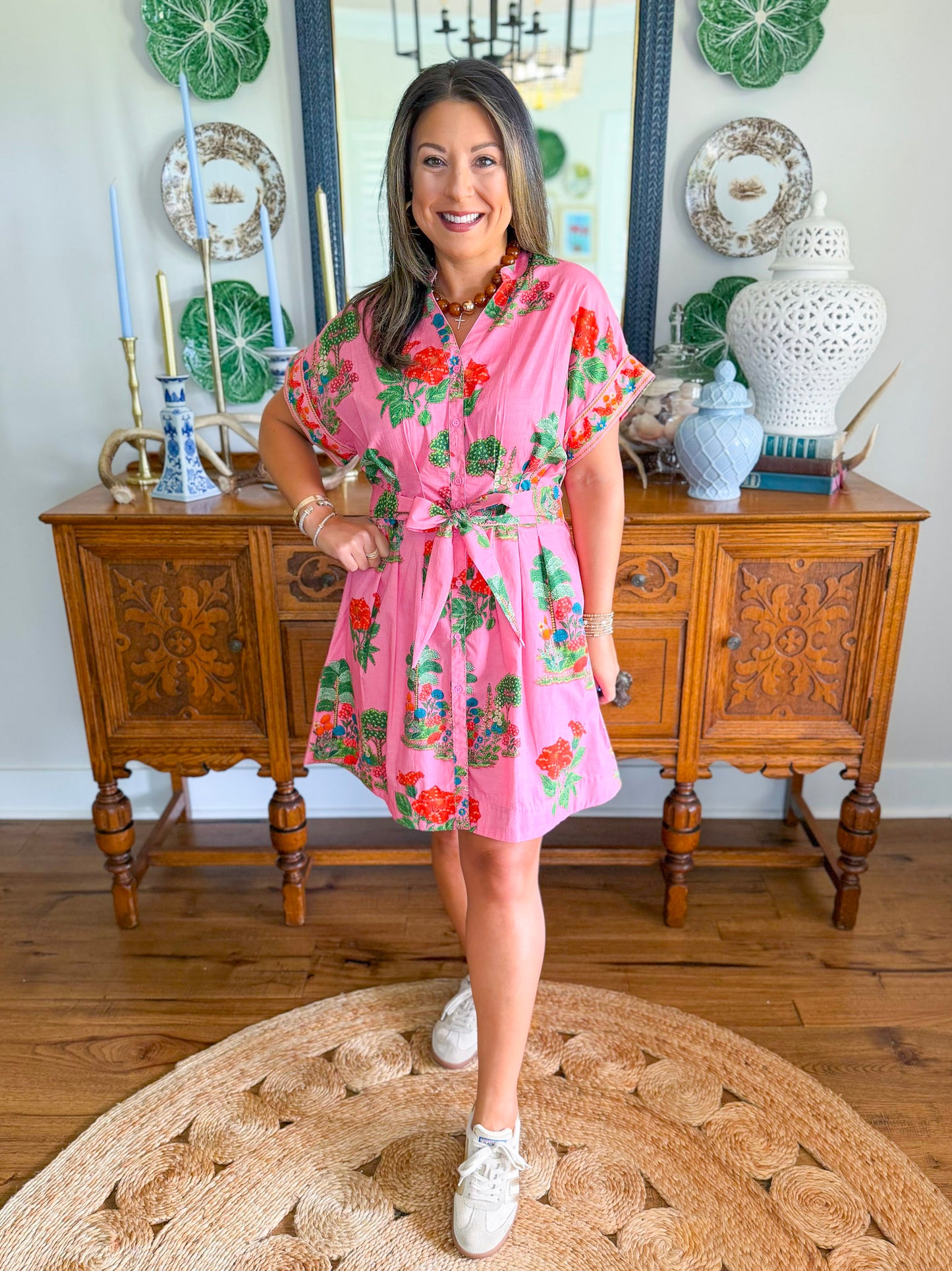 Yana Dress in Pink Isles