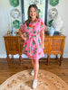 Yana Dress in Pink Isles