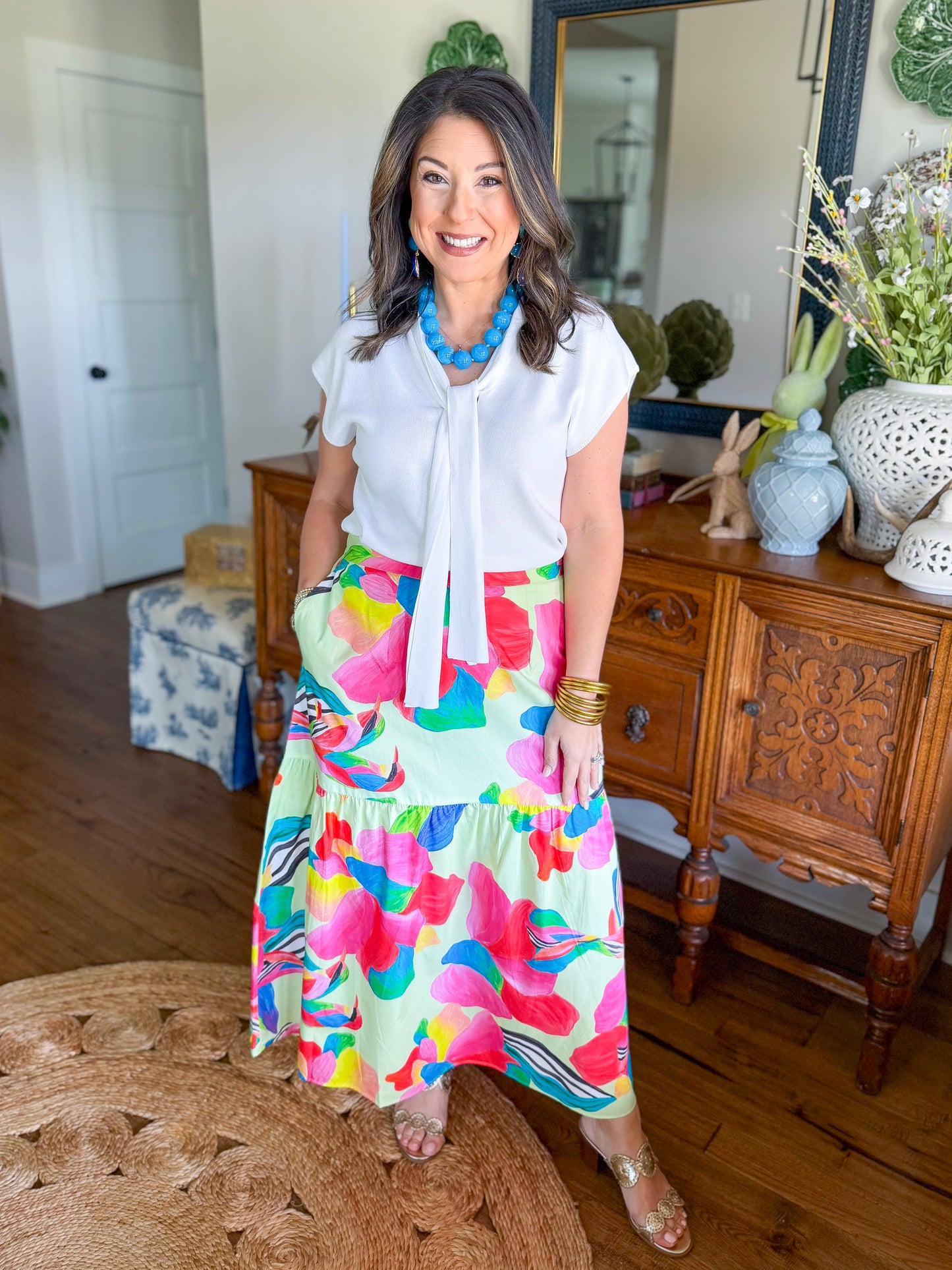 Ada Skirt in Lemon Pops
