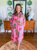 Liz Dress in Pink Isles
