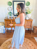 The Drift Midi Dress in Light Blue