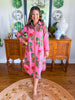 Liz Dress in Pink Isles