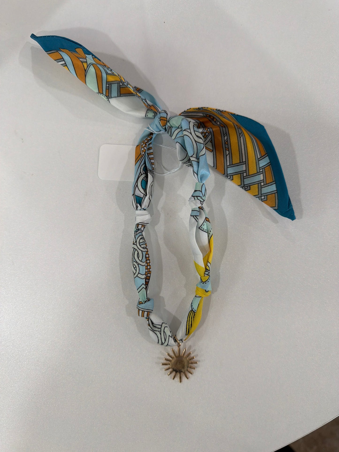 The Sunburst Scarf Charm Necklace