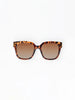 Mary Square | Krista Polarized Sunglasses in Brown Tortoise