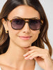 Mary Square | Morgan Polarized Sunglasses in Brown Tortoise
