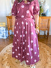 Burgundy & Blush Dot Set