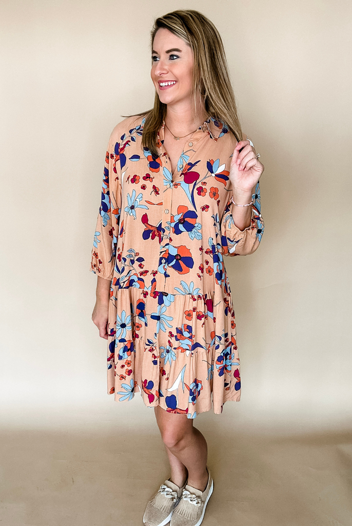 Everyday Happiness Tiered Mini Dress