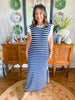 The Riviera Stripe Midi Dress