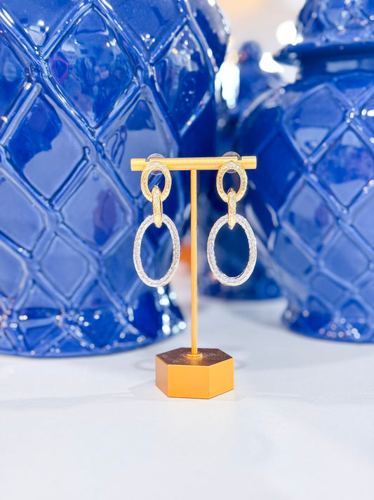 Making Moves Earrings in Mixed Metals