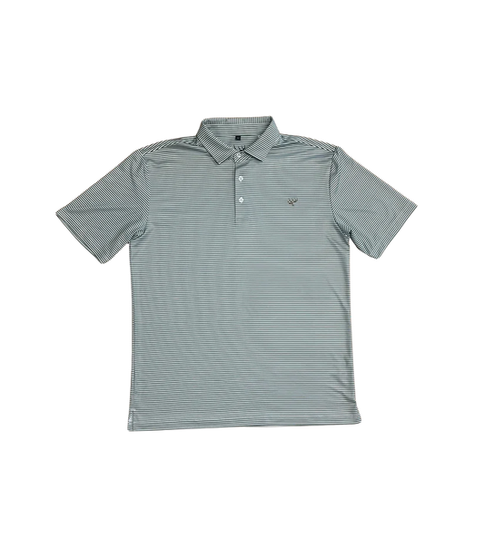 Hunt to Harvest Performance Polo in Loden