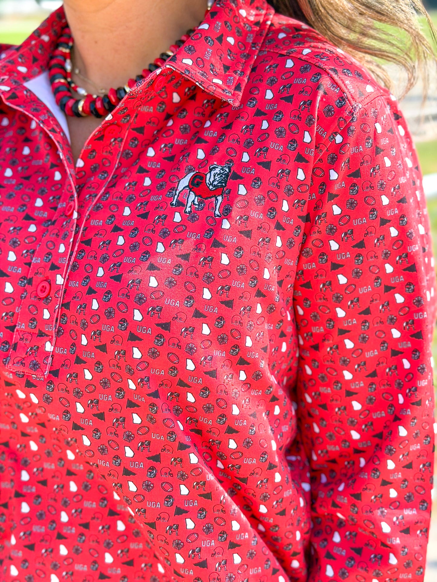 Stewart Simmons| GA League Long Sleeve Polo