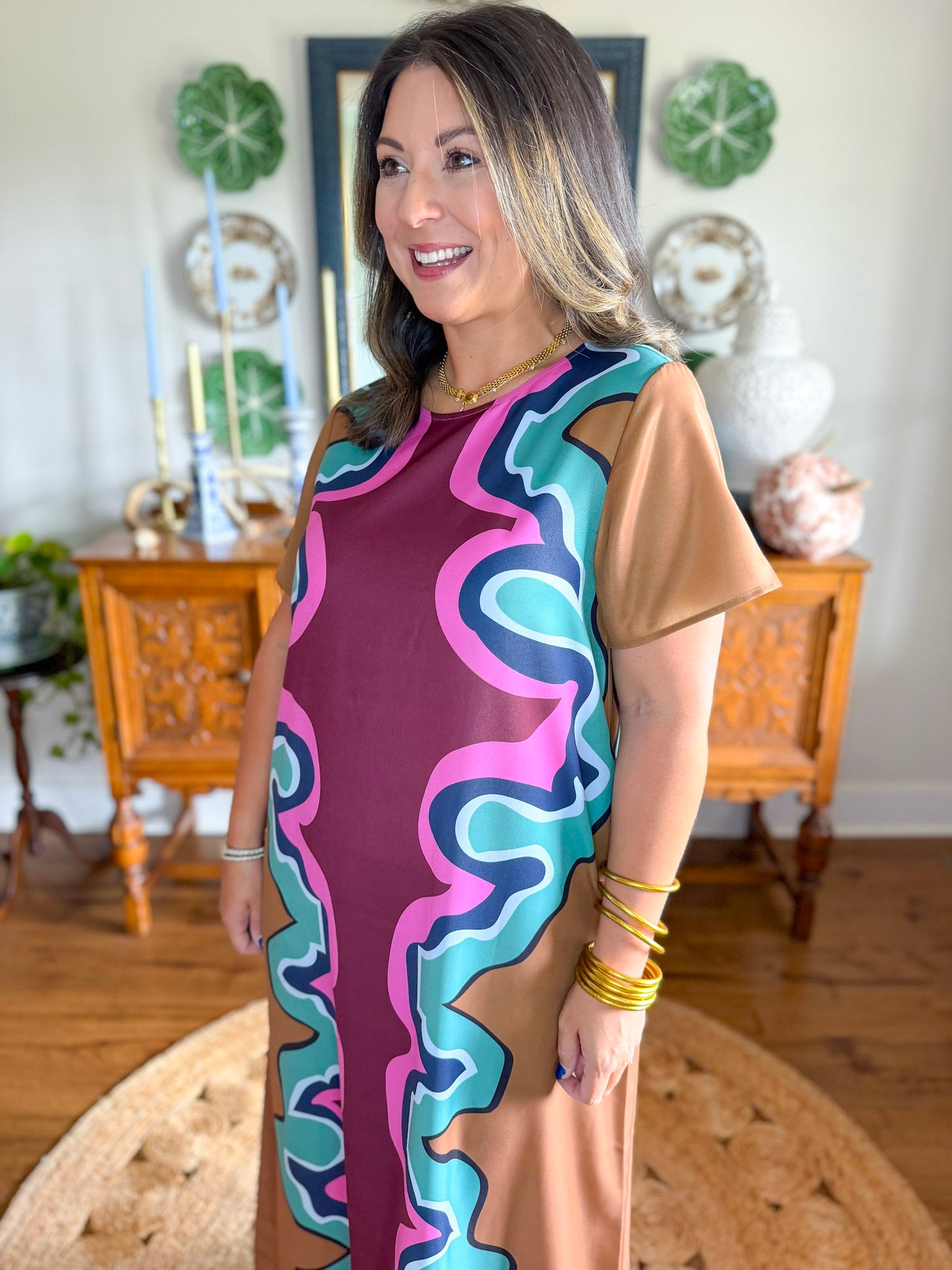 Crosby | Coco Dress in Serpentine