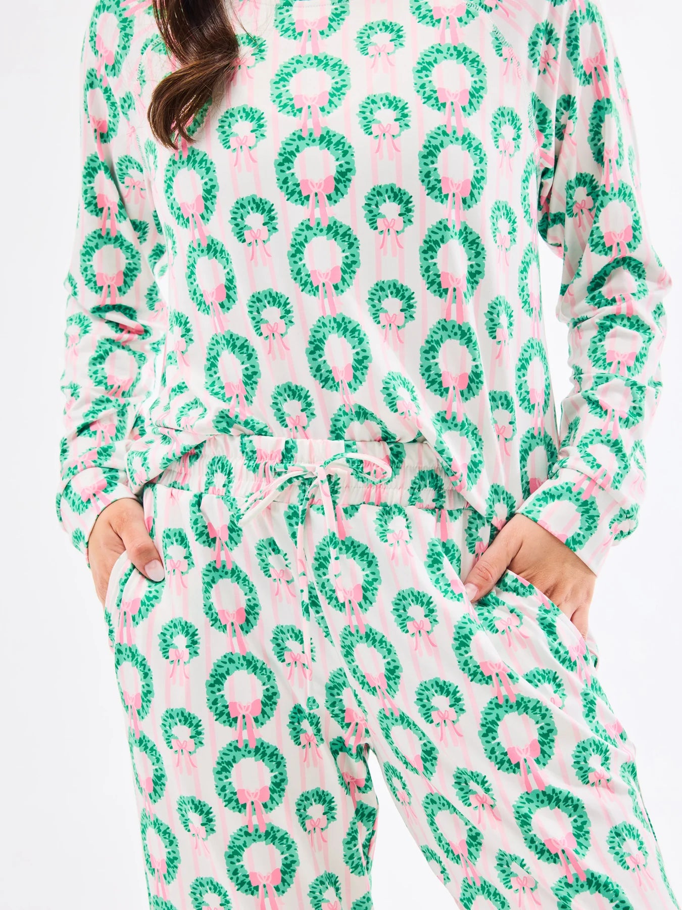 Mary Square Women's Annie Pants Set | Rosy Wreaths