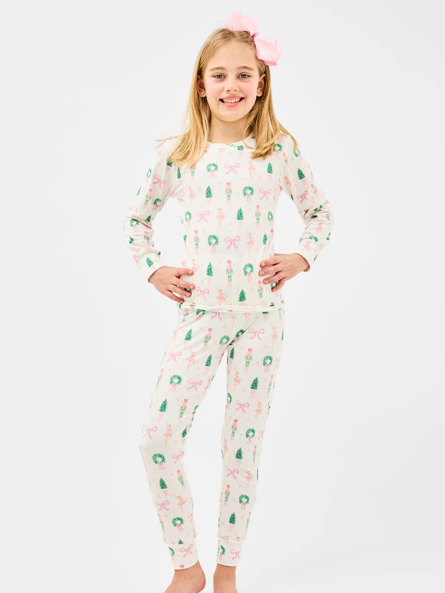 Mary Square Kids Pajama Set in Sugar Plum Dreams