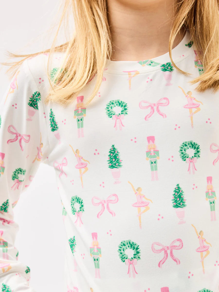 Mary Square Kids Pajama Set in Sugar Plum Dreams