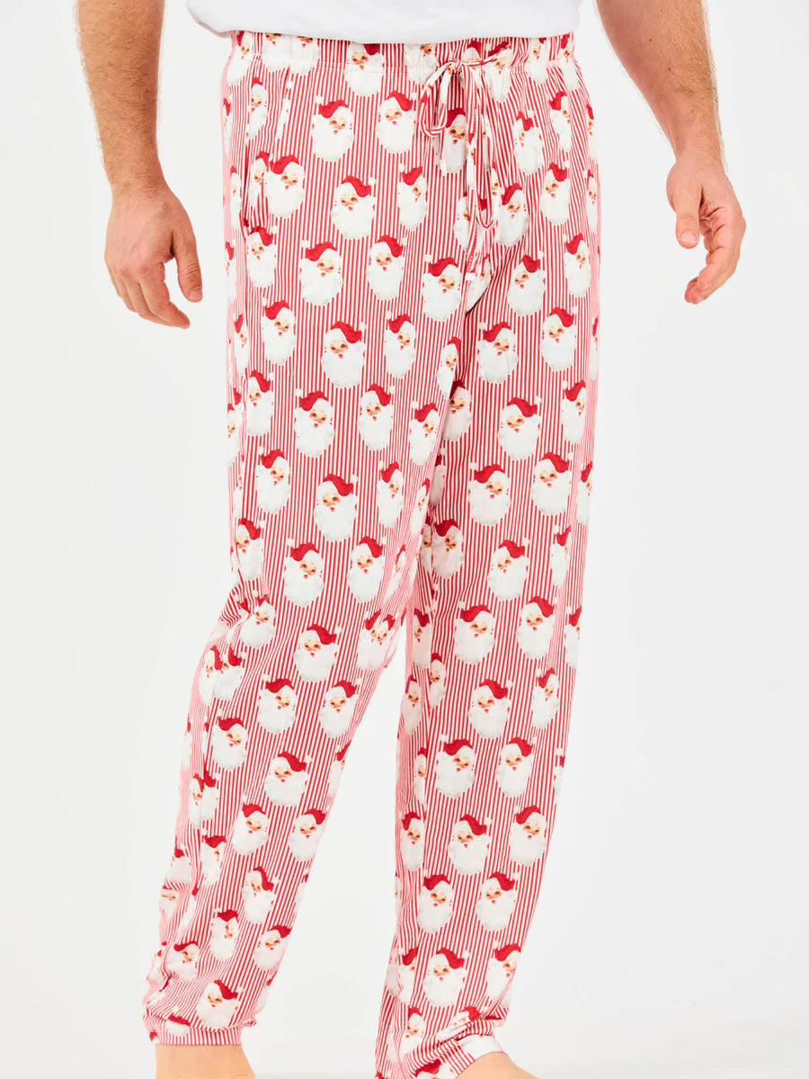 Mary Square Men's Pajama Pants in Santa Baby Red