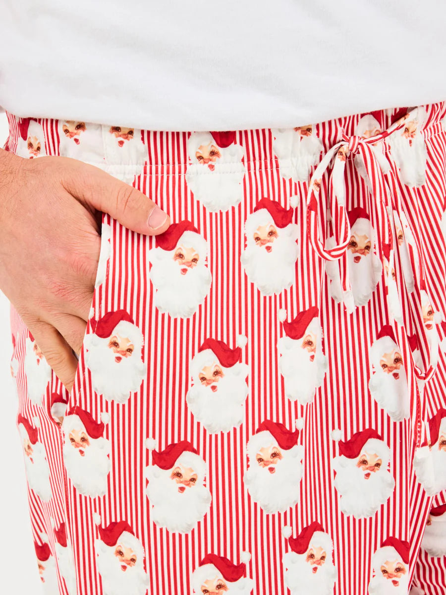 Mary Square Men's Pajama Pants in Santa Baby Red