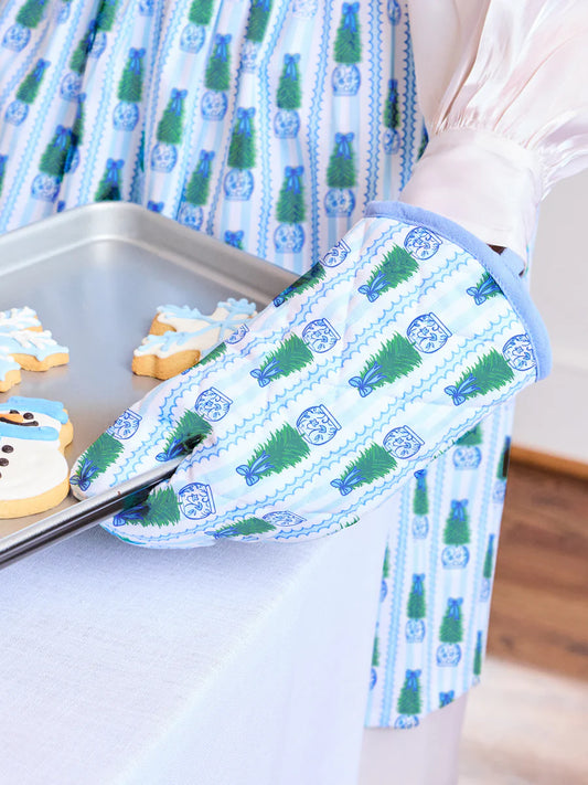 Mary Square Oven Mitt in Ginger Jar Joy