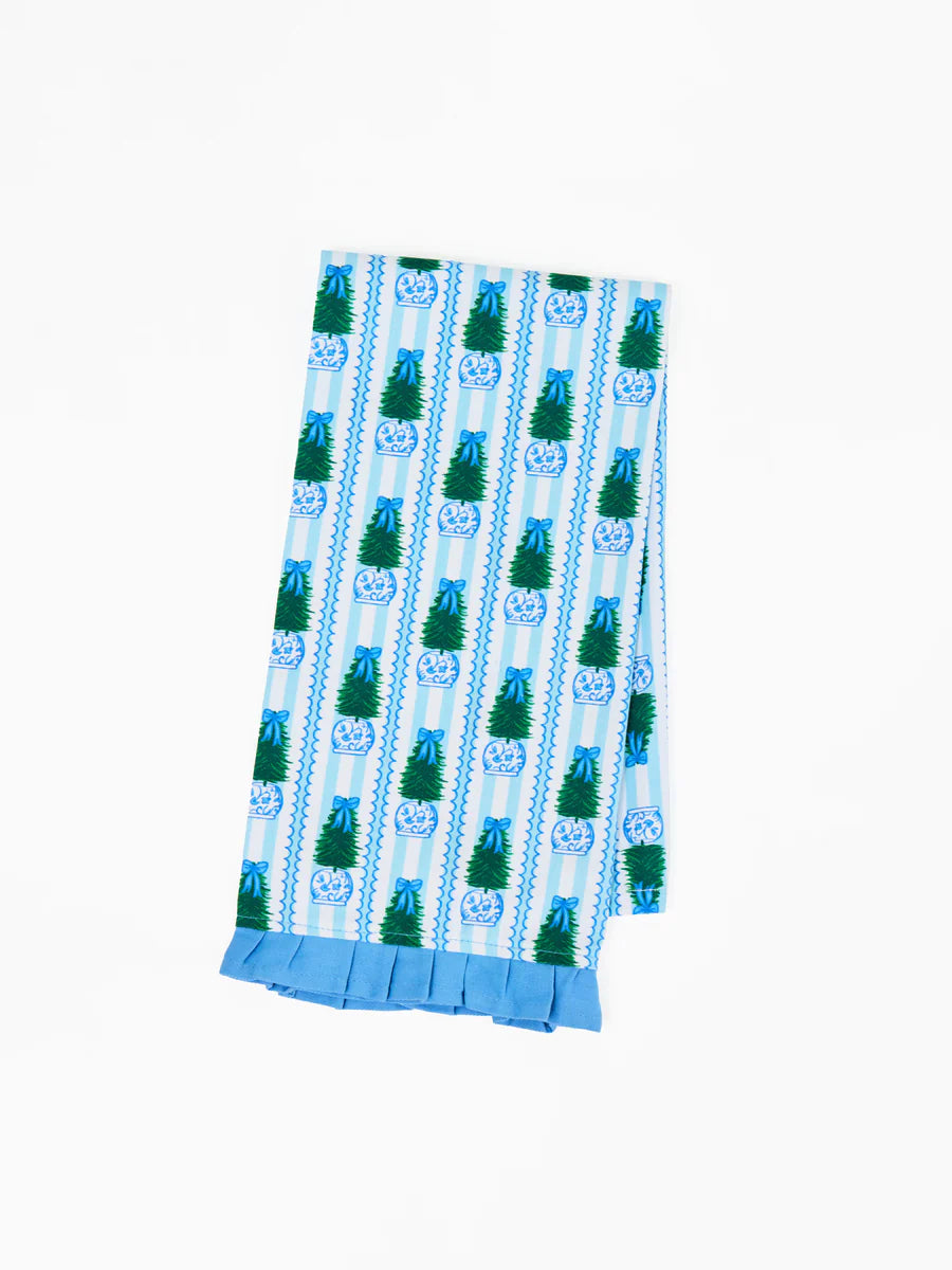 Mary Square Tea Towel in Ginger Jar Joy