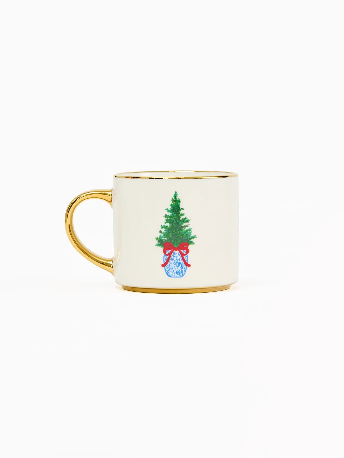 Mary Square Cafe Mug with Chinoiserie Tree