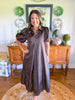 Delaney Textured Midi Dress