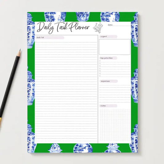 Ginger Jar Daily Planner - Green