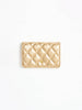 Essential Quilted Wallet | Champagne