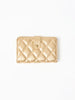 Essential Quilted Wallet | Champagne