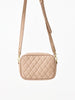 Mary Square Essential Quilted Crossbody Bag in Tan