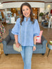 The Margaret Top in Blue