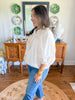 Middleton Bow Top in Cream
