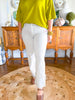 Lucy Mid Rise Cuffed Jeans in Almond