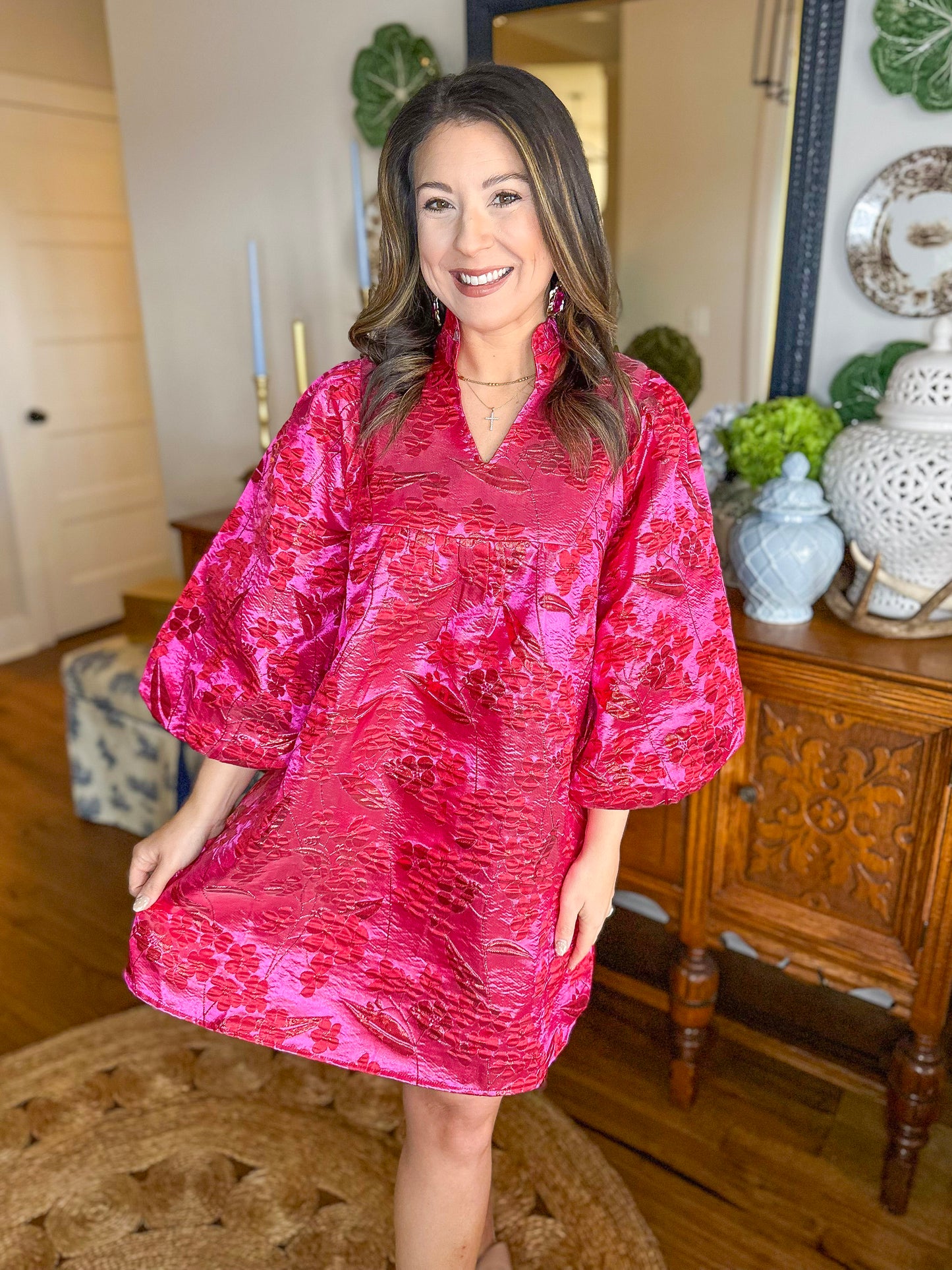 The Eloise Jacquard Dress