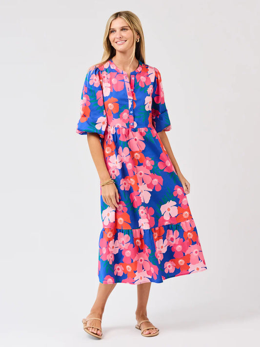 Mary Square | Riley Dress in Petal Pop Blue