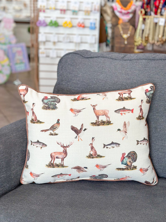 Little Birdie | Wildlife Pattern Pillow