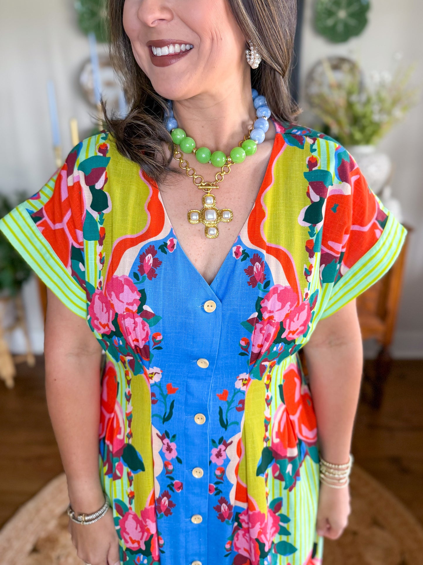 Crosby | Lennox Dress in The Grove