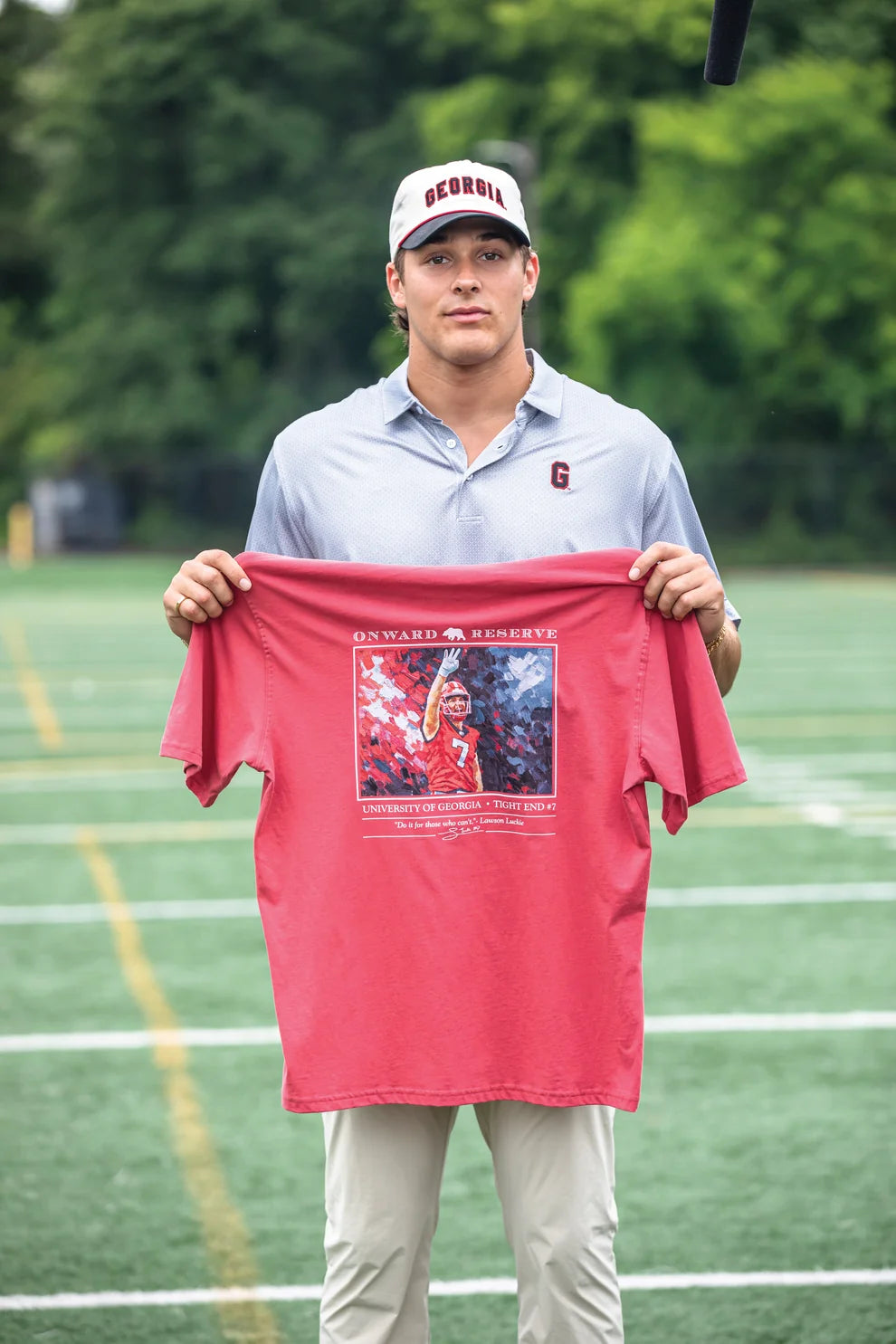 Onward Reserve | UGA Lawson Luckie Tee in Washed Red
