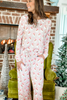 Annie Pajama Set in Santa Baby Pink