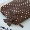 Casemate | Crinkle Make Up Bag in Espresso Polka Dot