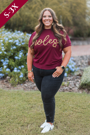 The FSU Glitter Script Shirt