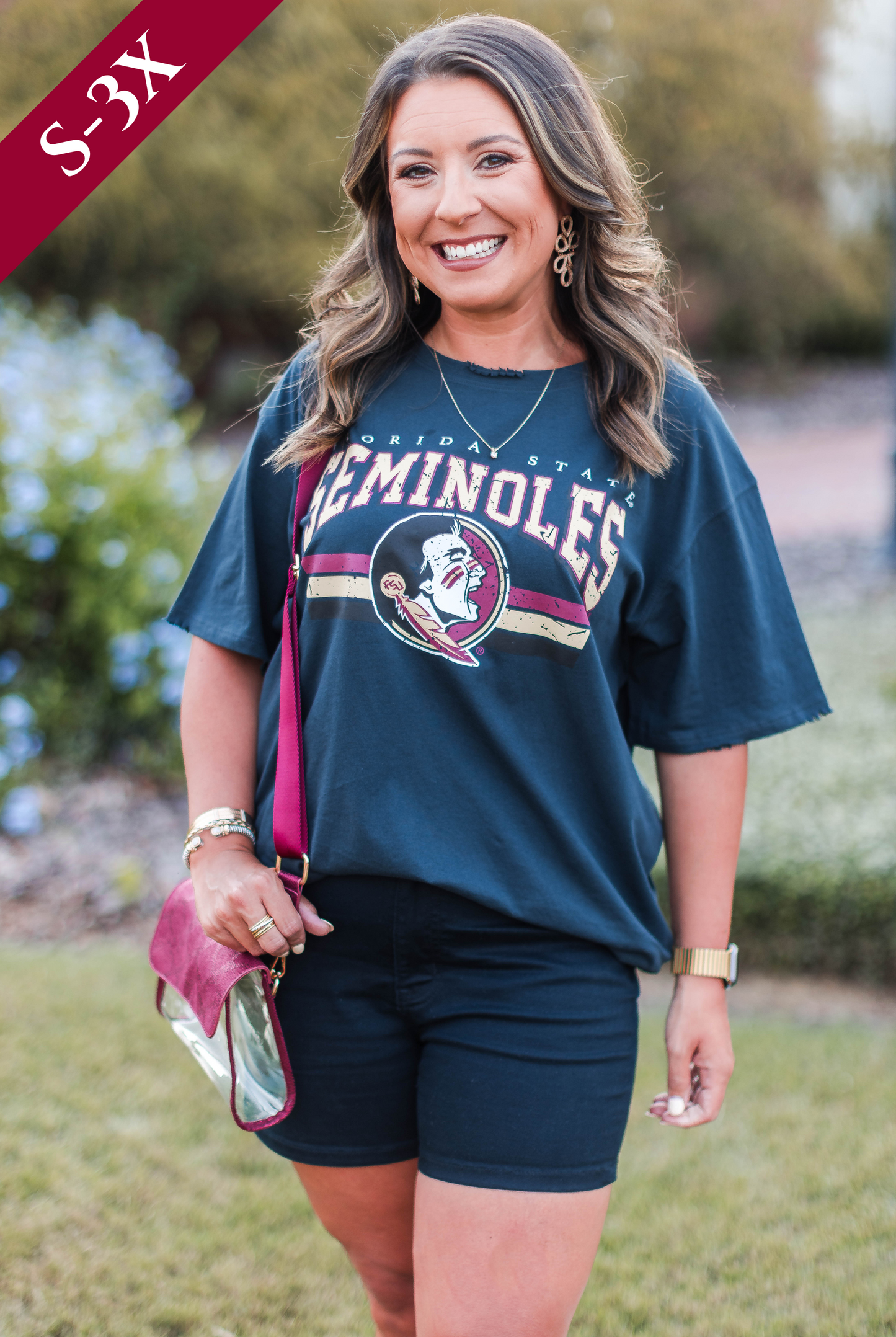 The FSU Distressed Boyfriend Tee