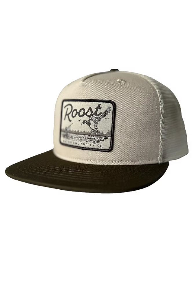 Roost | Brown Bill Logo Patch Hat