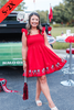 The Georgia Smocked Sequin Dress