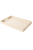 Tan Cane Rectangle Tray