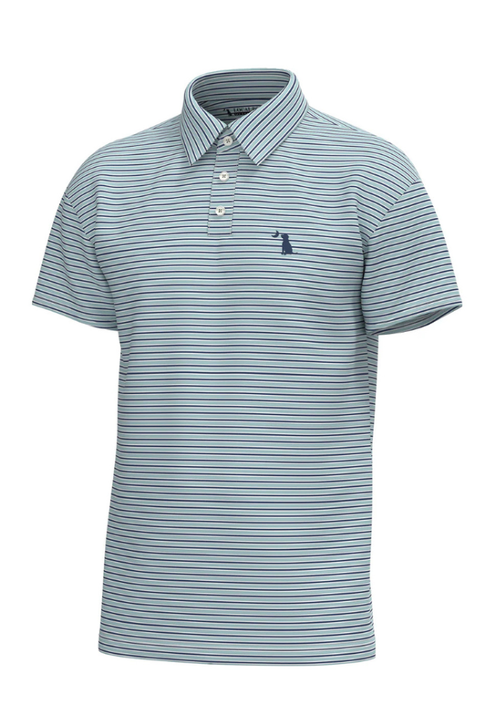 Local Boy | Surfside Polo in Light Teal/Navy/White