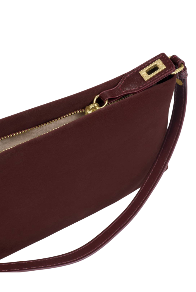 Katie Loxton | Orin Twist Lock Small Shoulder Bag in Cherry